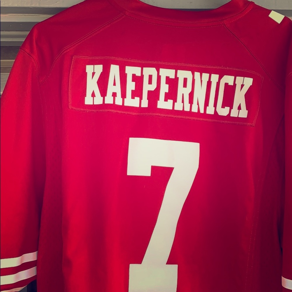 2014 Colin Kaepernick Nike NFL 49ers Red Home